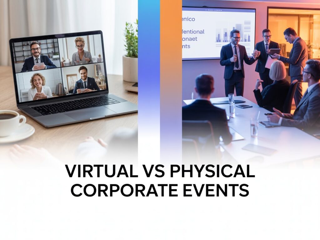 Virtual vs Physical Corporate Events: Pros and Cons
